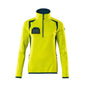Pull polaire avec fermeture éclair courte, veste micropolaire femme