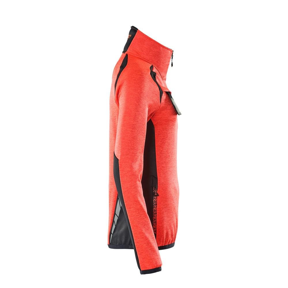 Pull polaire avec fermeture éclair courte, veste micropolaire femme