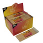 Eine 100er-Packung PAPSTAR Schaschlikspieße Holz (Ø 3 mm, 20 cm) der PAPSTAR GmbH - perfekt für Grillpartys und BBQs, verpackt in einem durchsichtigen Beutel mit buntem "Party feeling!"-Design für festliche Anlässe.