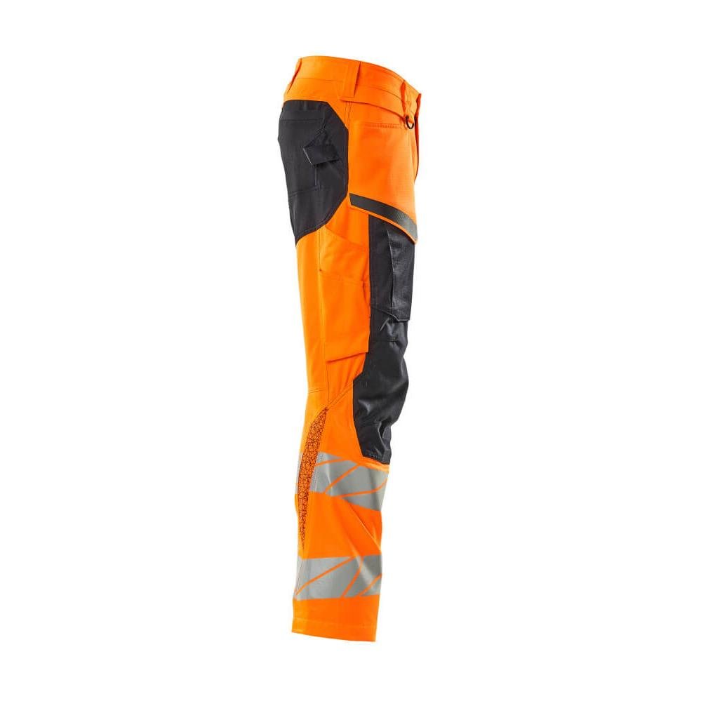 Pantalon avec poches genoux, pantalon empiècements stretch