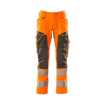 Pantalon avec poches genoux, pantalon empiècements stretch