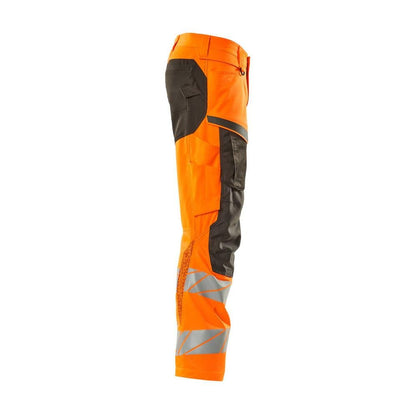 Pantalon avec poches genoux, pantalon empiècements stretch