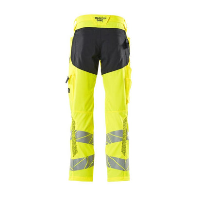 Pantalon avec poches genoux, pantalon empiècements stretch