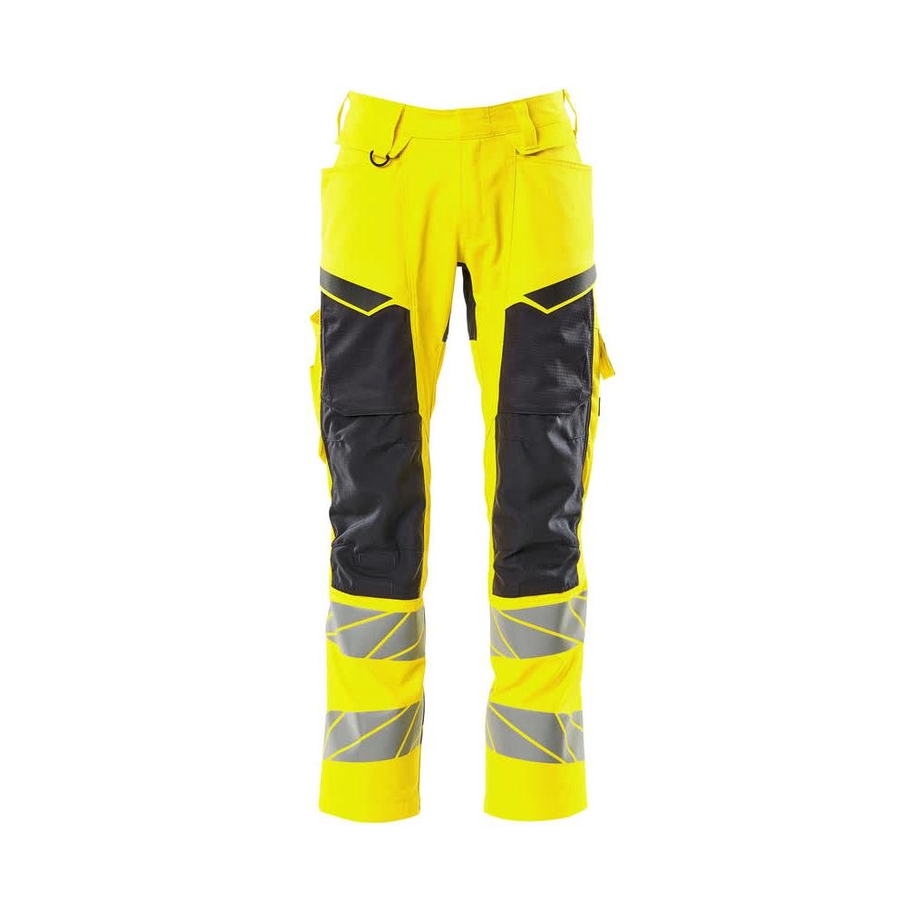 Pantalon avec poches genoux, pantalon empiècements stretch