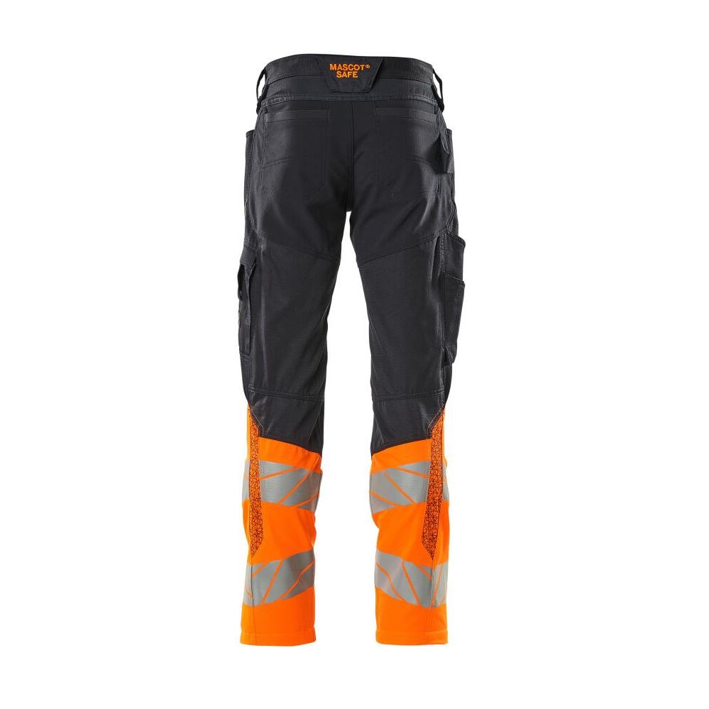 Pantalon avec poches genoux, pantalon empiècements stretch