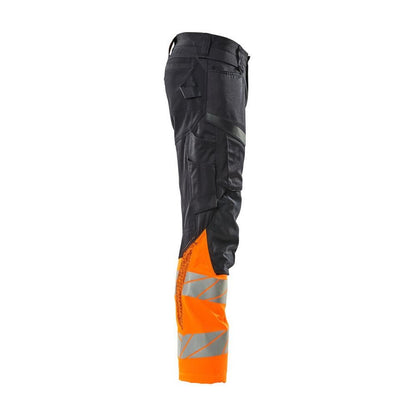 Pantalon avec poches genoux, pantalon empiècements stretch