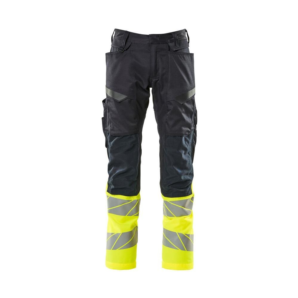 Pantalon avec poches genoux, pantalon empiècements stretch
