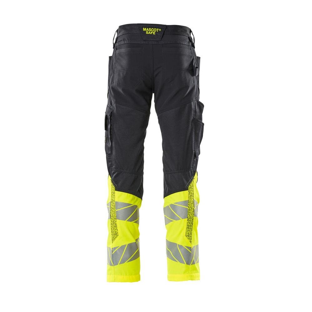Pantalon avec poches genoux, pantalon empiècements stretch