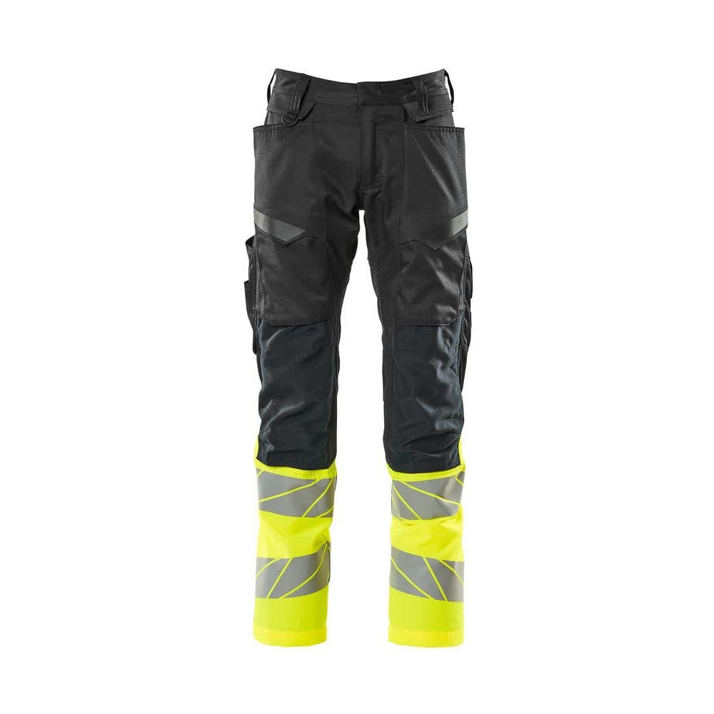 Pantalon avec poches genoux, pantalon empiècements stretch