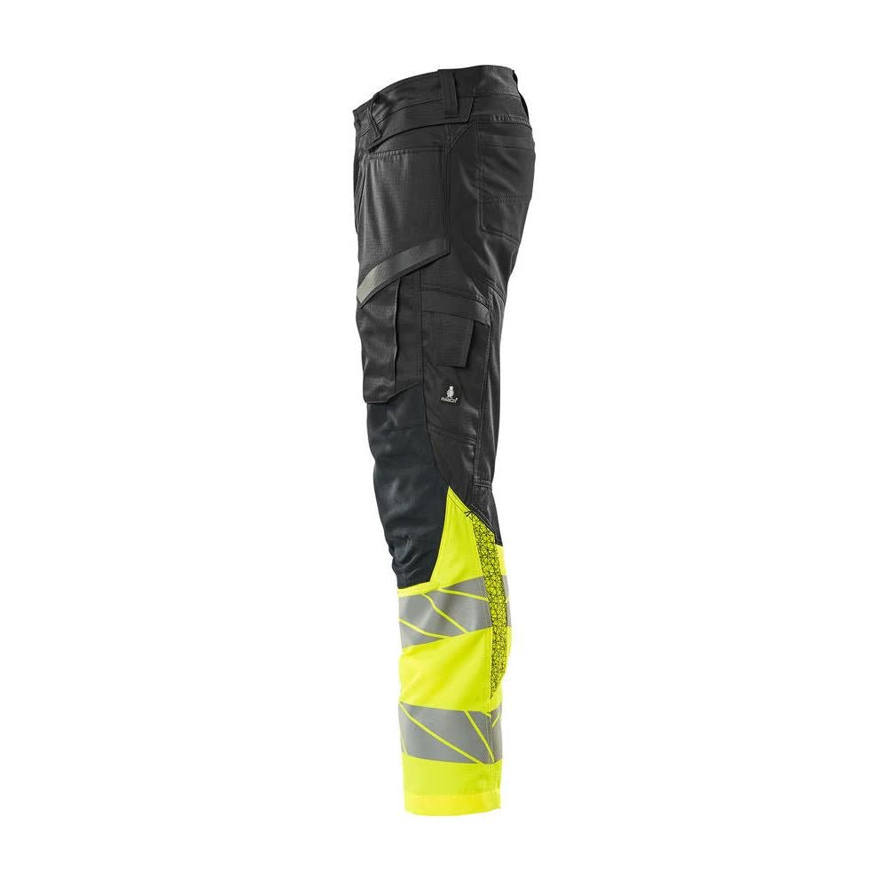 Pantalon avec poches genoux, pantalon empiècements stretch