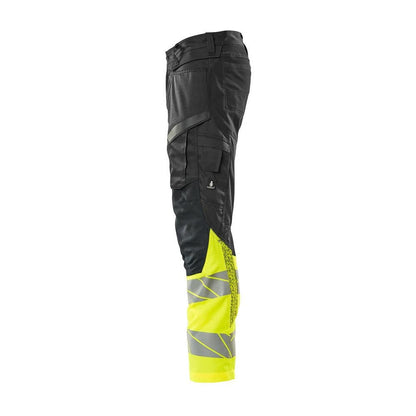 Pantalon avec poches genoux, pantalon empiècements stretch