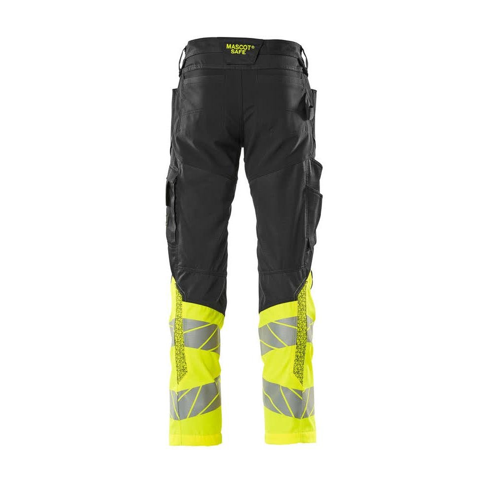 Pantalon avec poches genoux, pantalon empiècements stretch