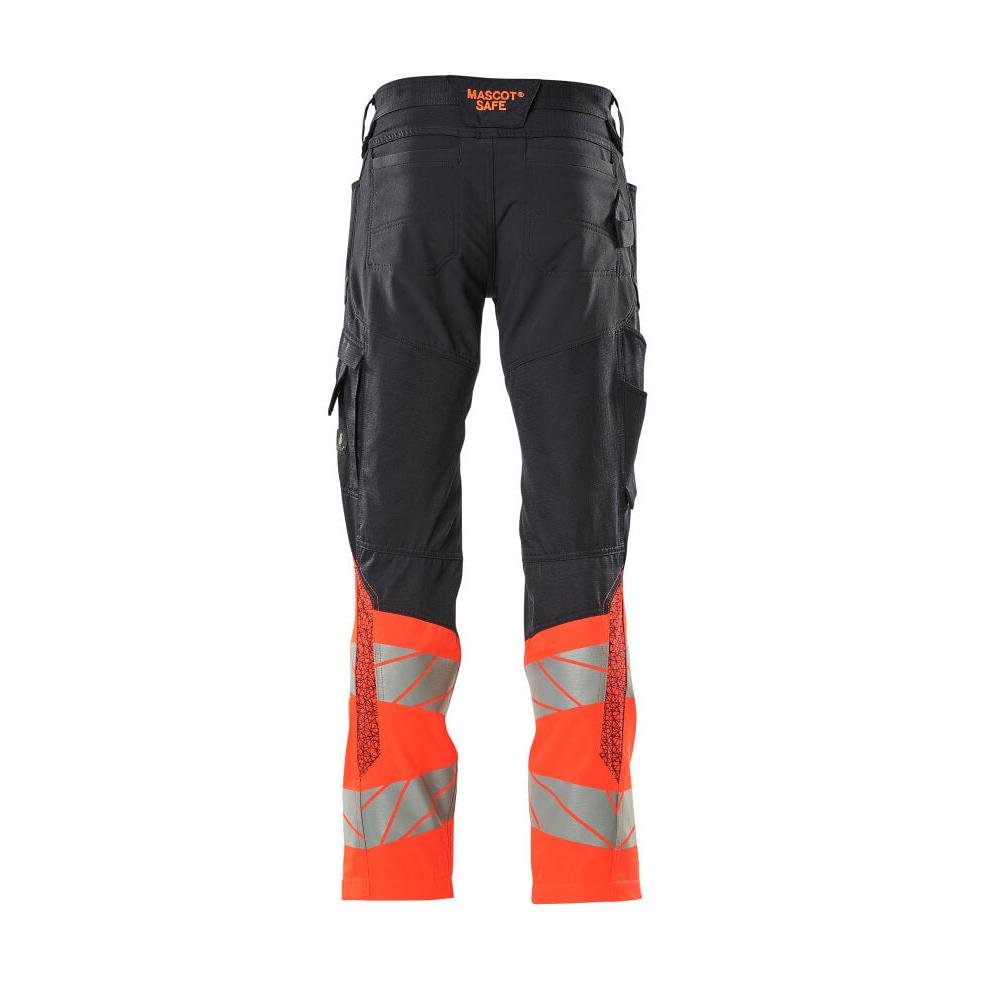 Pantalon avec poches genoux, pantalon empiècements stretch