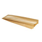Le sac en papier Duni GmbH pour baguettes, carton brun/cellulose, 370x100x50 mm, paquet (1000 pièces), dispose d'une fenêtre transparente et est parfait comme emballage écologique pour les produits de boulangerie - idéal pour les boulangeries. Représenté sur fond blanc.