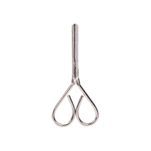 Ciseaux nickelés, 10 cm, lames droites, st-st