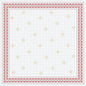 La nappe Dunicel 84x84cm Tradition de Duni GmbH a un fond blanc avec des étoiles dorées et des bordures de fleurs rouges - un choix décoratif idéal pour les occasions festives. L'emballage contient 20 pièces.