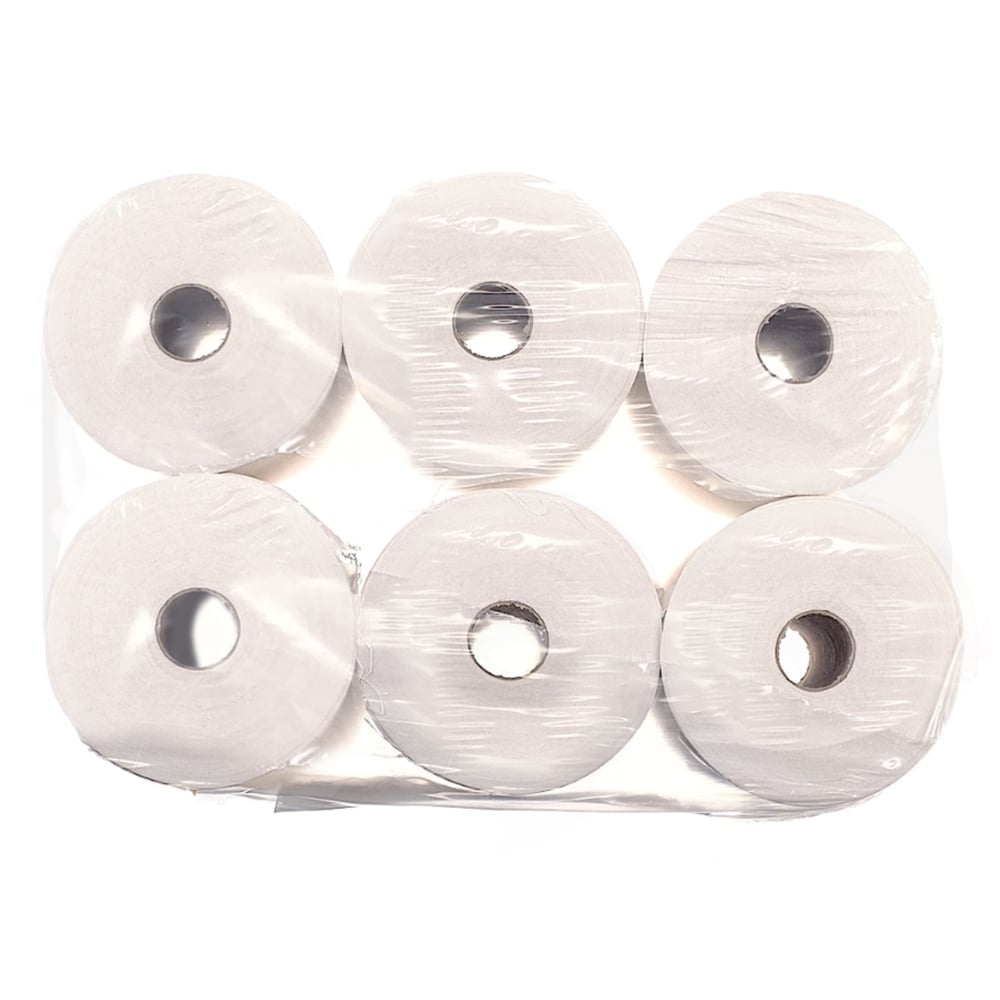 Six serviettes Scott® Control™ Slimroll™, Blanc, de Kimberly-Clark GmbH, sont emballées en 6 rouleaux par carton - parfaites pour un séchage hygiénique des mains dans chaque salle de bain.