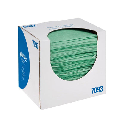 Les rouleaux médicaux Kleenex® de Kimberly-Clark GmbH sont logés dans 4 boîtes distributrices de 100 feuilles vertes chacune, dans une boîte blanche avec une fenêtre transparente - parfait pour les établissements médicaux.