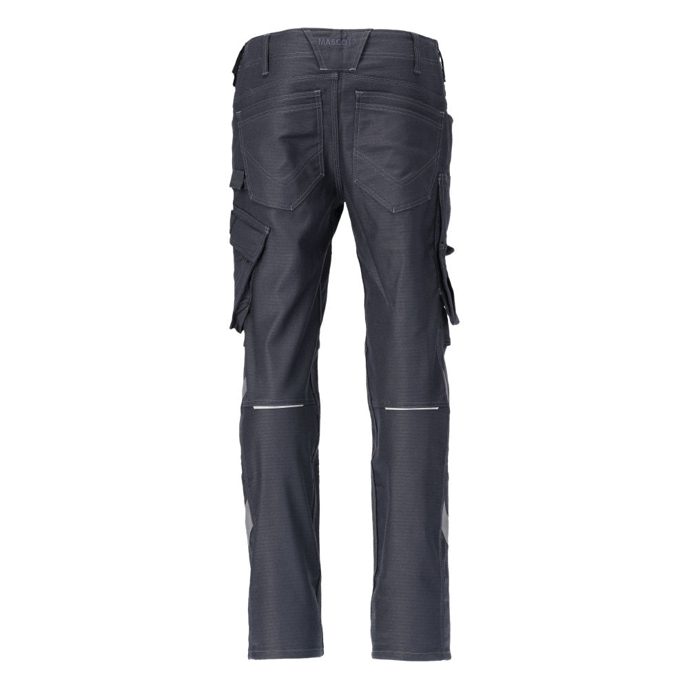 Pantalon avec poches genoux, pantalon coton+