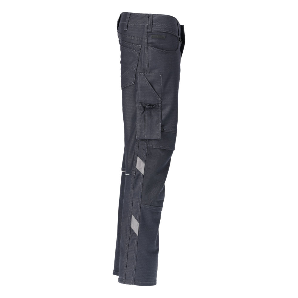 Pantalon avec poches genoux, pantalon coton+