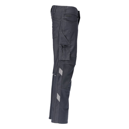 Pantalon avec poches genoux, pantalon coton+