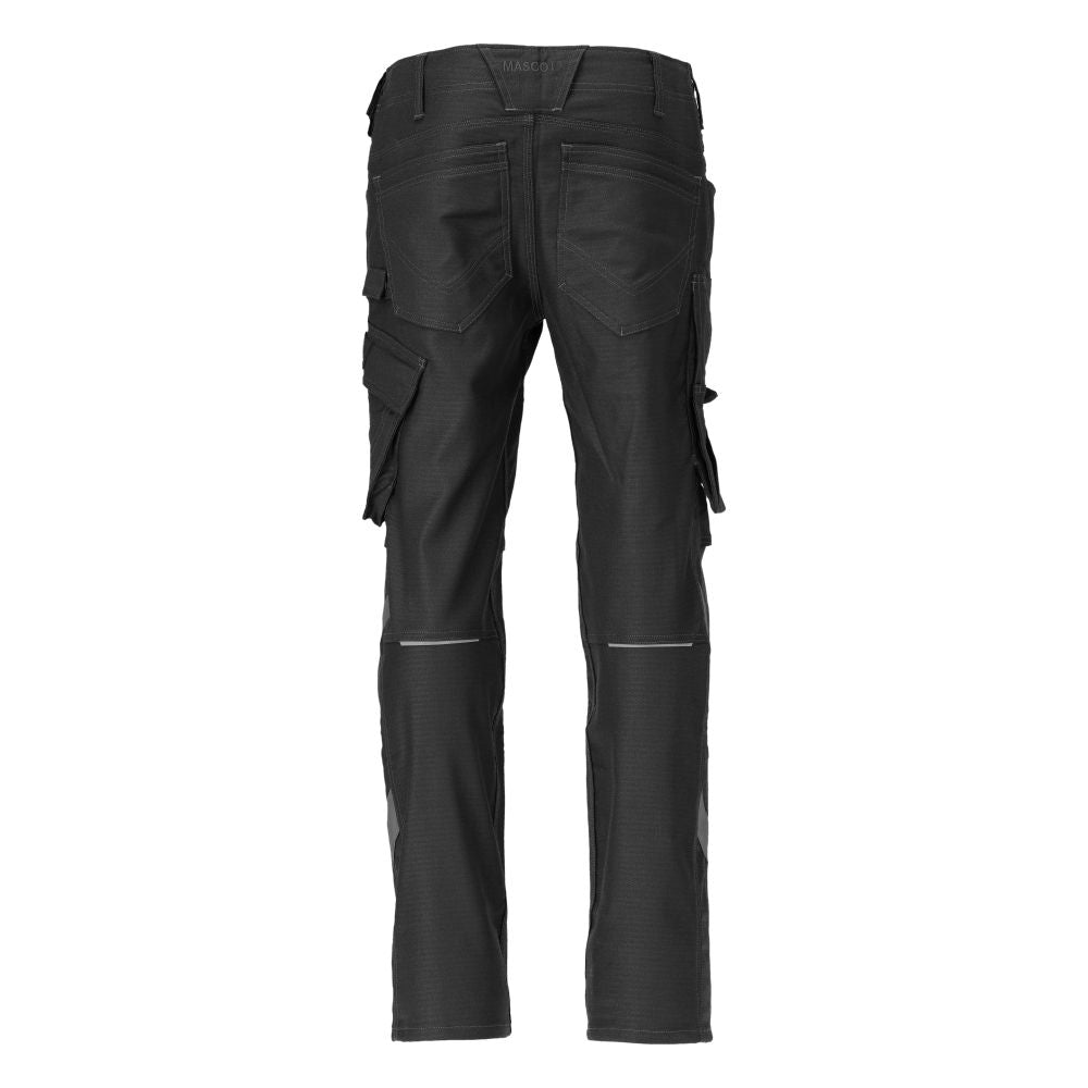 Pantalon avec poches genoux, pantalon coton+