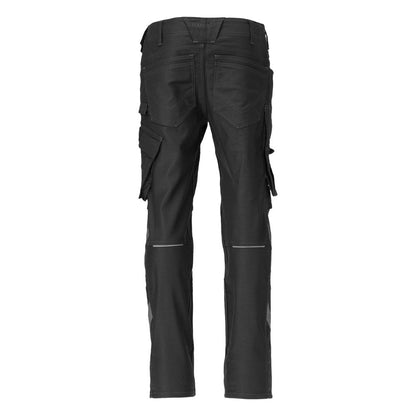 Pantalon avec poches genoux, pantalon coton+