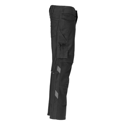 Pantalon avec poches genoux, pantalon coton+