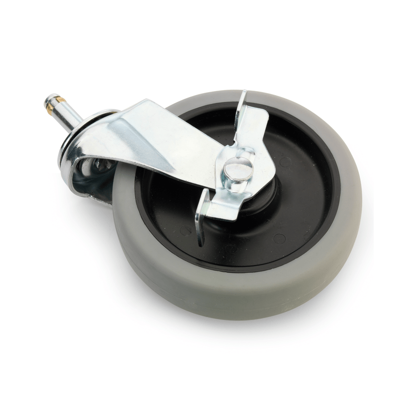 Roulette pivotante Numatic avec frein, grise