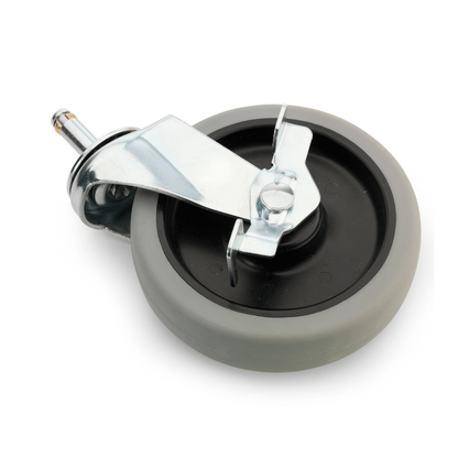 Roulette pivotante Numatic avec frein, grise