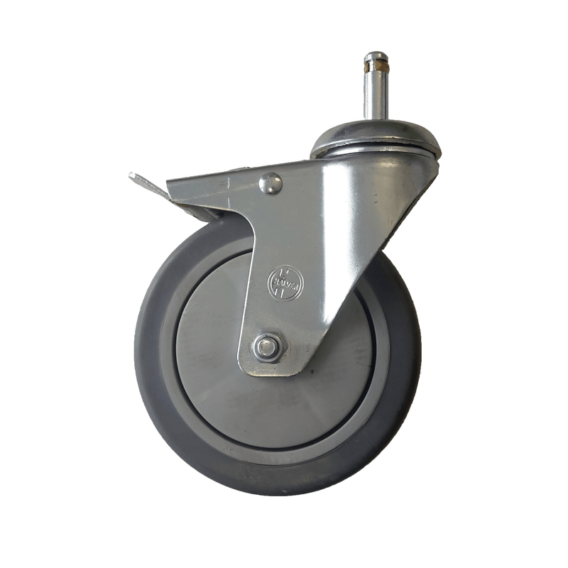 Roulette pivotante Numatic avec frein, grise