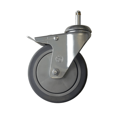 Roulette pivotante Numatic avec frein, grise