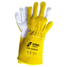 NITRAS WELDER PRO, gants de soudage, ocre / gris