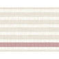 Un motif de tissu tissé avec des rayures horizontales beige clair et crème ainsi qu'une rayure bordeaux, reflétant le look élégant des sets de table Bio-Dunicel 30x40 Rigato Bordeaux de Duni GmbH (paquet de 100 pièces) avec une texture grossière et répétitive.