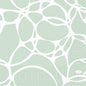 Motif abstrait composé de grandes formes blanches irrégulières sur un fond vert clair et de motifs à pois. La mention « Duni » figure en bas à droite – idéal pour les serviettes en papier Duni GmbH de 33 cm, 3 épaisseurs, pliage en quart, couleur Ocean Mint, paquet de 250 pièces.