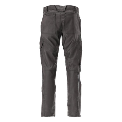 Pantalon avec poches genoux, pantalon coton+, anthracite foncé