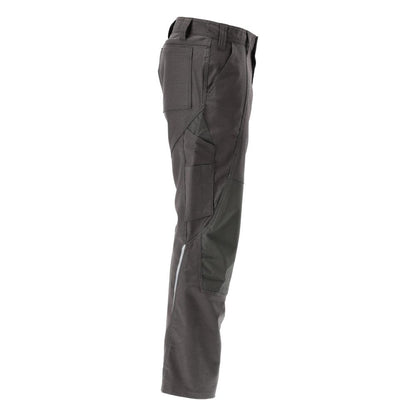 Pantalon avec poches genoux, pantalon coton+, anthracite foncé