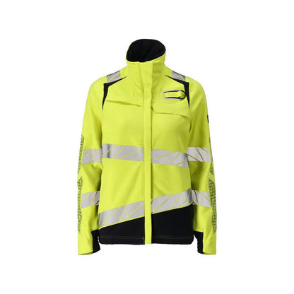 Veste femme, veste de travail ULTIMATE STRETCH Multisafe, haute visibilité jaune/noir-bleu