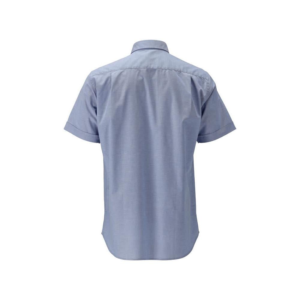 Chemise, manches courtes, coupe moderne, stretch, bleu clair
