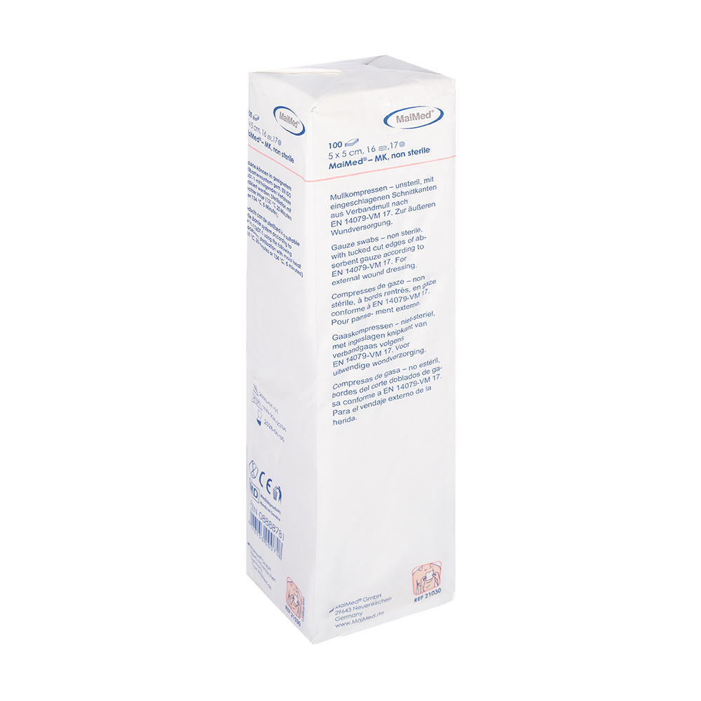 Compresses de gaze MaiMed-MK non stériles de 100 pièces/sac en papier