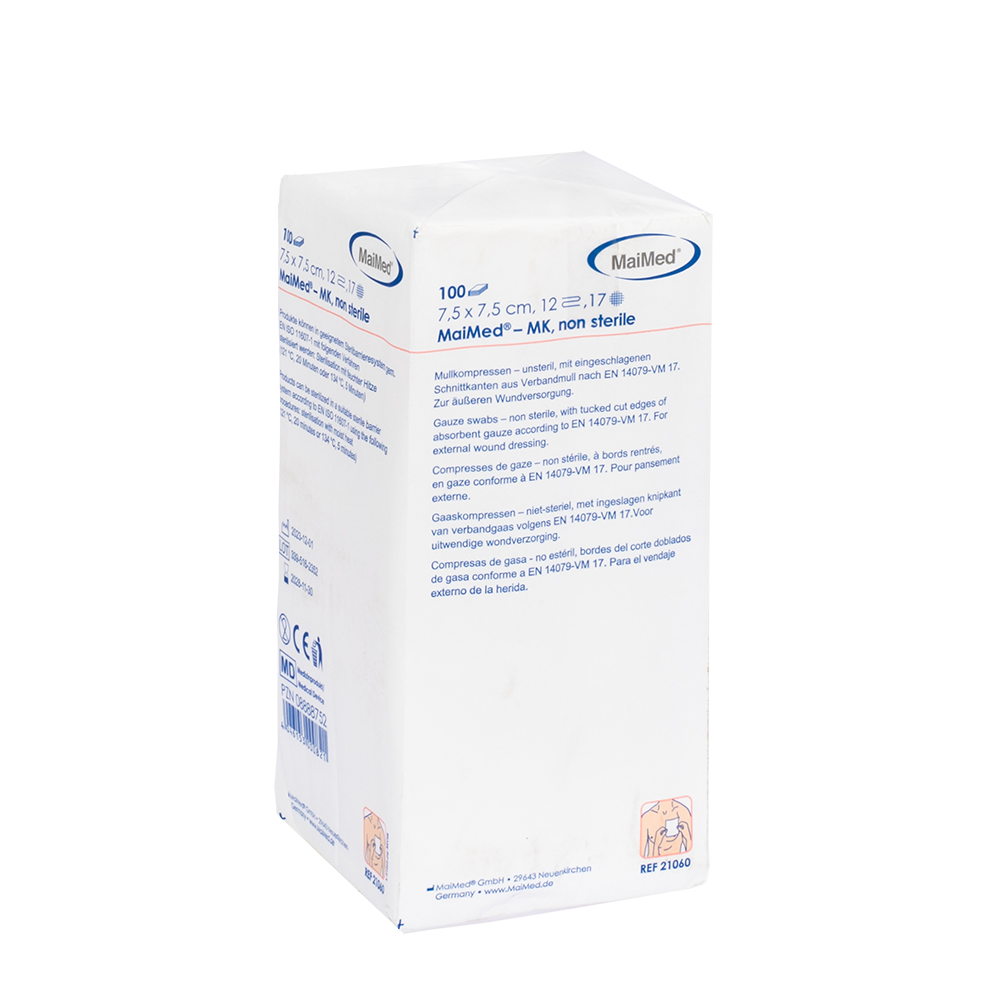 Compresses de gaze MaiMed-MK non stériles de 100 pièces/sac en papier