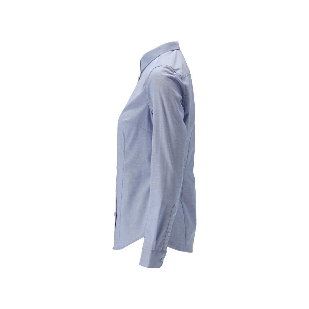 Chemise, coupe femme moderne, chemisier femme stretch, bleu clair