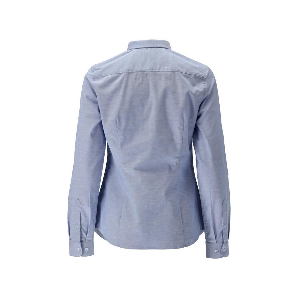 Chemise, coupe femme moderne, chemisier femme stretch, bleu clair