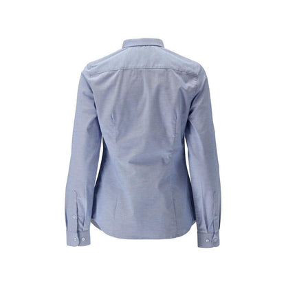 Chemise, coupe femme moderne, chemisier femme stretch, bleu clair