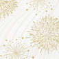 Des corps de feu d'artifice dorés et des éclats d'étoiles scintillent sur ces serviettes 33x33 3 plis de Duni GmbH, ajoutant une touche festive à chaque événement. Les serviettes blanches scintillantes pliées en 1/4 (paquet : 50 pièces) sont parfaites pour des célébrations élégantes.