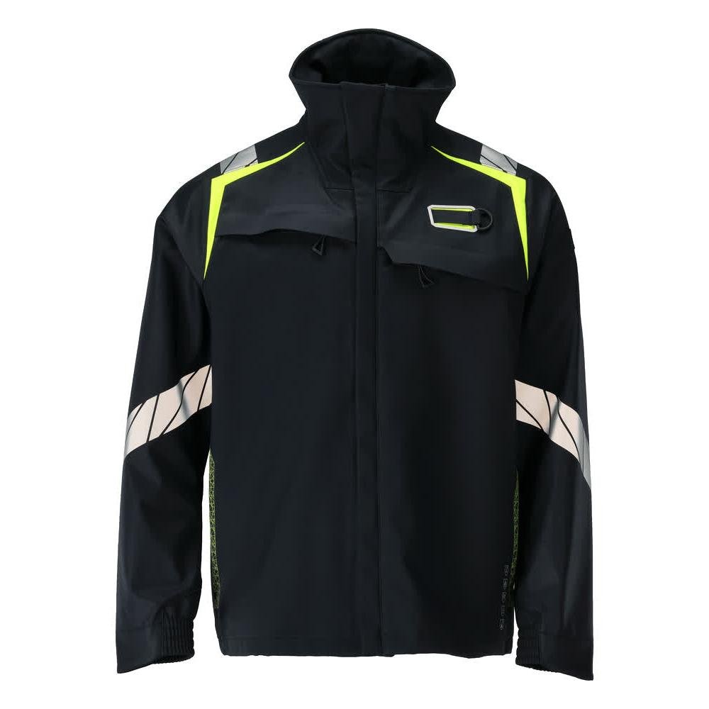 Softshell Jacket Veste softshell Multisafe, noir bleu/jaune haute visibilité
