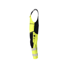 Salopette, poches genoux, inserts stretch Salopette Multisafe, jaune haute visibilité/noir-bleu
