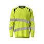 T-shirt à manches longues, coupe moderne T-shirt Multisafe, jaune haute visibilité/noir-bleu