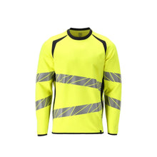 Sweat-shirt, coupe moderne Sweat-shirt Multisafe, jaune haute visibilité/noir-bleu