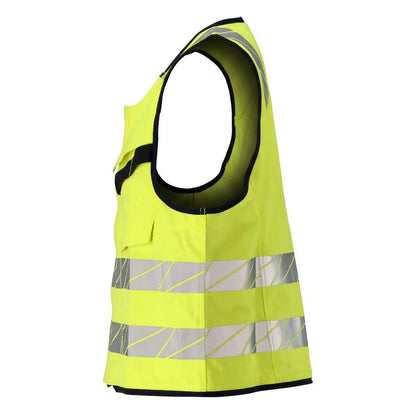 Gilet à outils Gilet à outils Multisafe, haute visibilité jaune/noir-bleu
